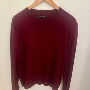 Banana Republic silk cashmere sweater burgundy M